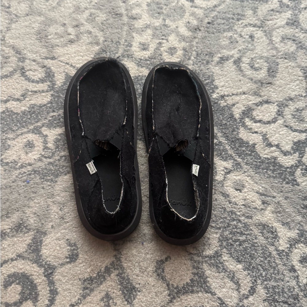 Sanuk Black Men's Loafers
